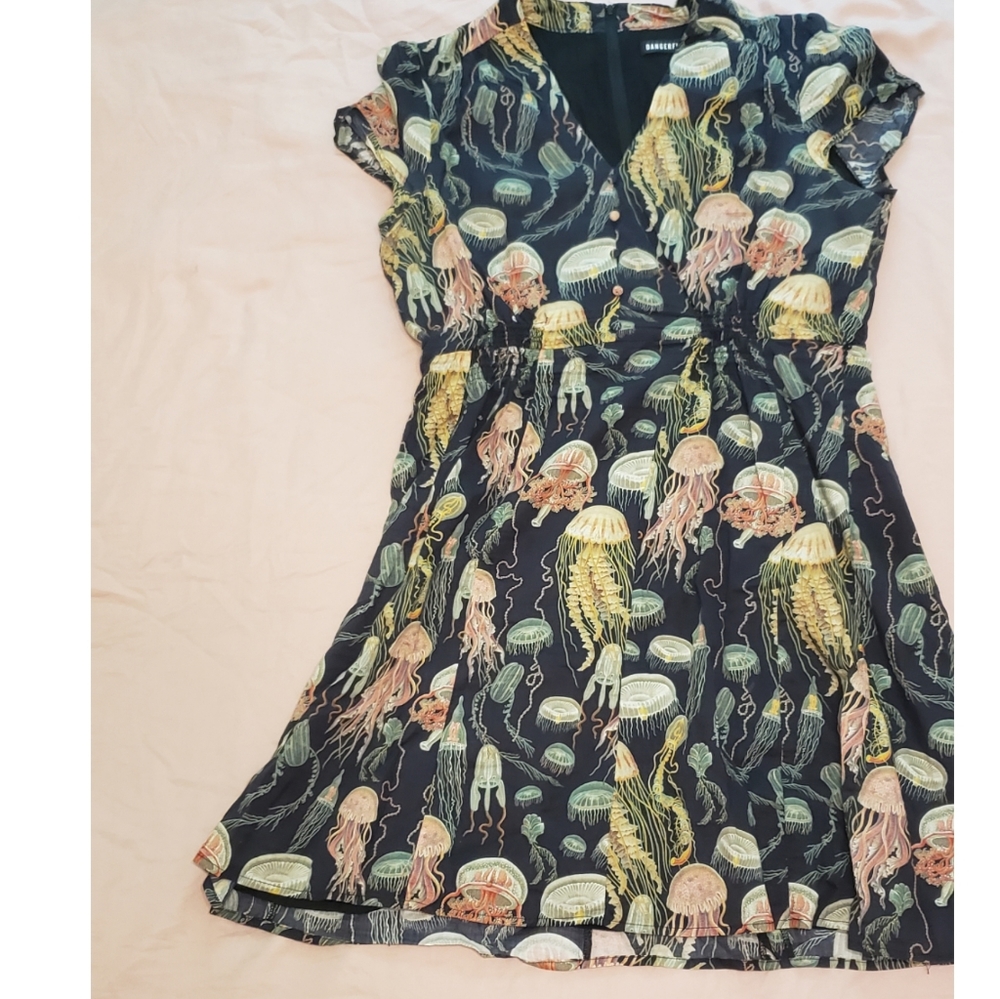 Dangerfield Jellyfish Dress in Midnight (Australian Size 14)